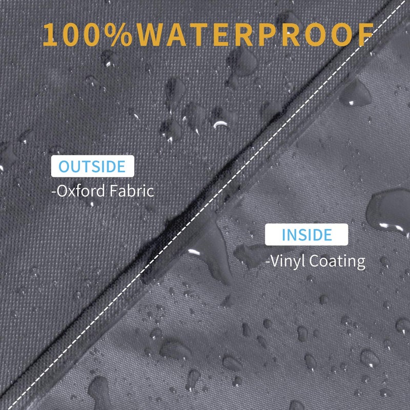 Easy-Going Outdoor TV Cover for 44 to 46 inches LCD, LED, Waterproof, Weatherproof and Dust-Proof TV Screen Protectors with Cleaning Cloth (46 inch,Dark Gray) - Image 4